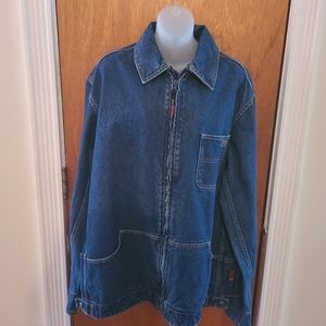 Riggs Workwear by Wrangler men’s zipper denim jacket